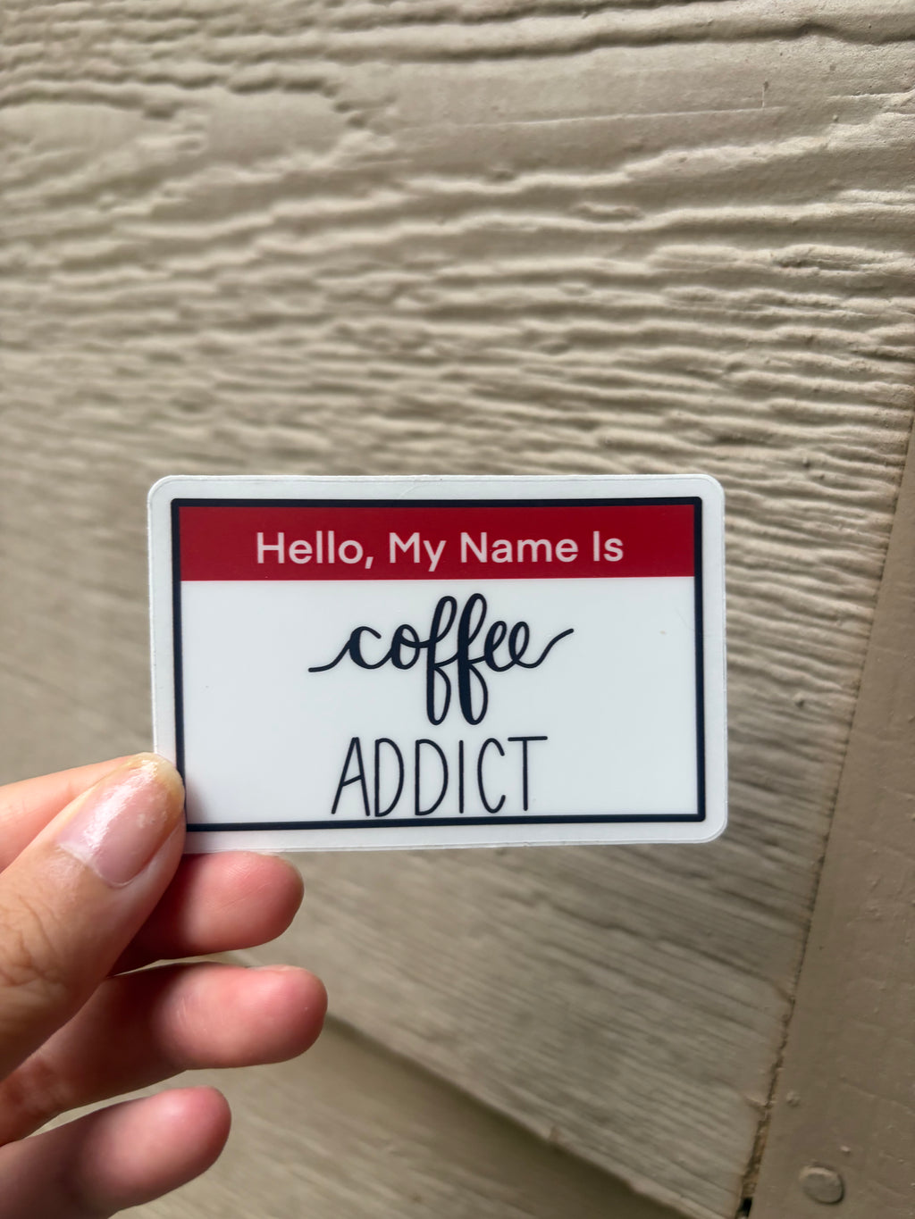 Coffee addict sticker