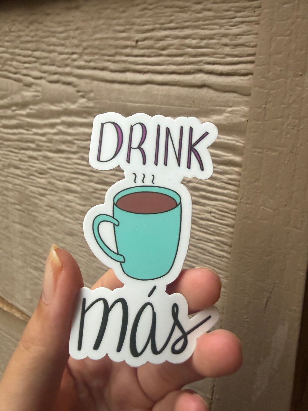 Drink más sticker