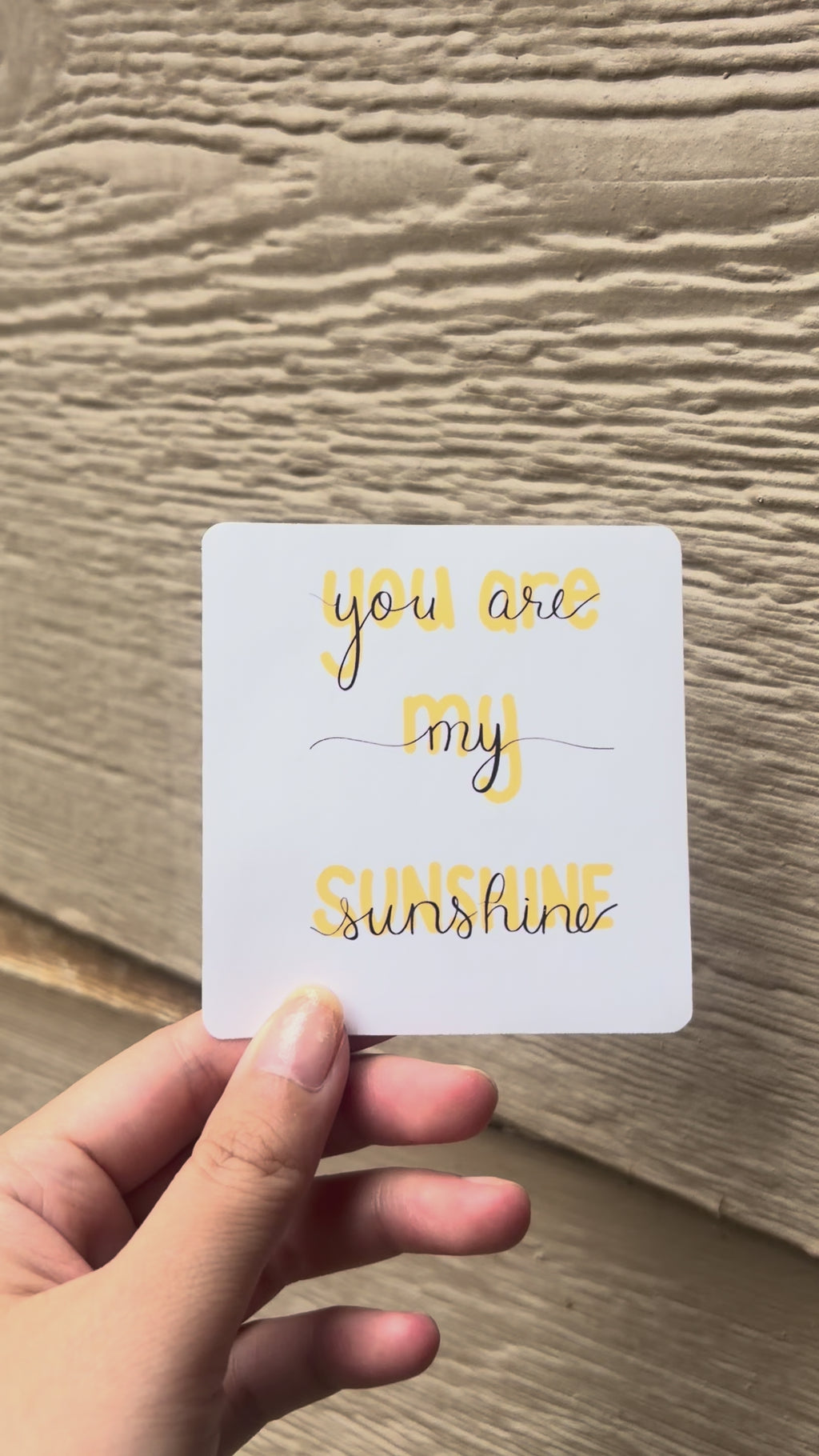 You are my sunshine sticker