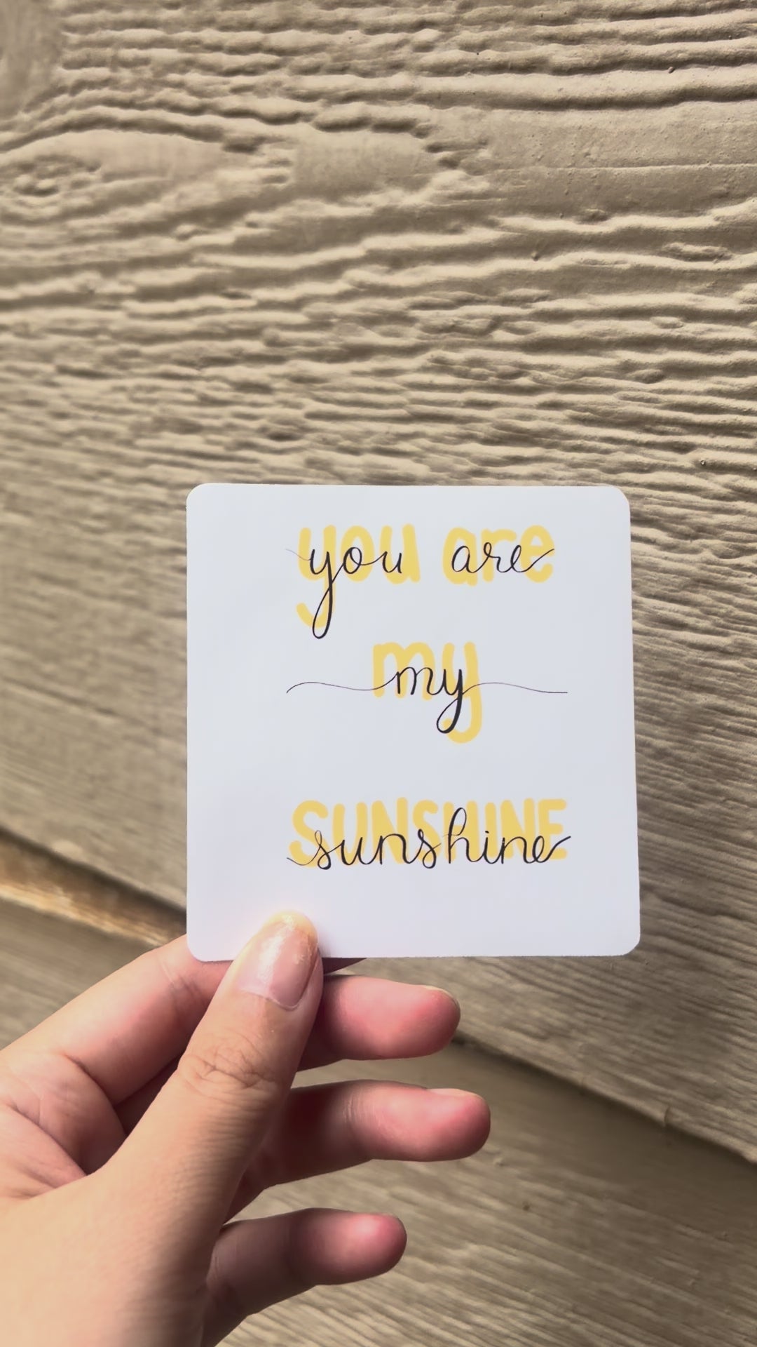 You are my sunshine sticker