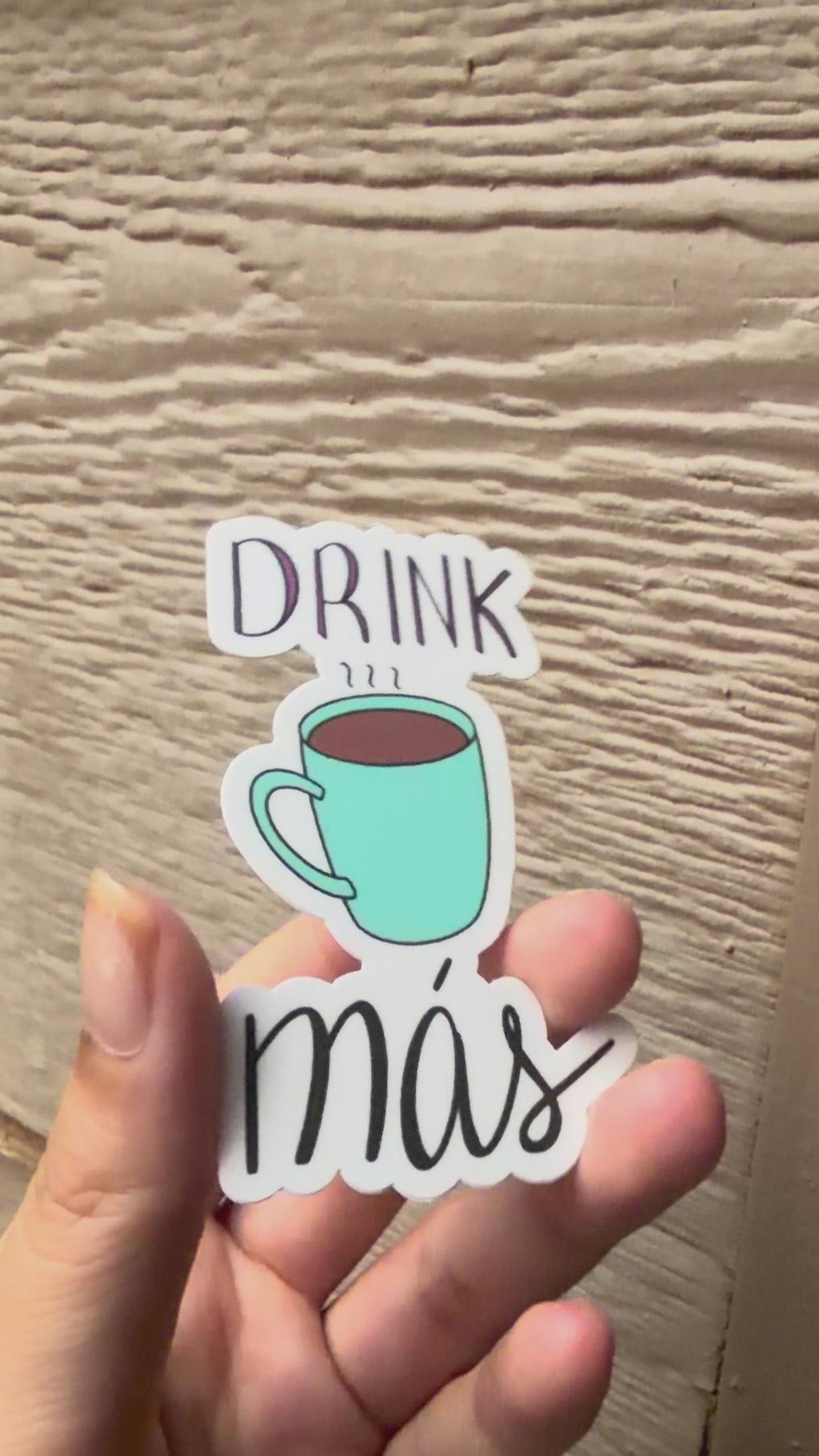 Drink más sticker