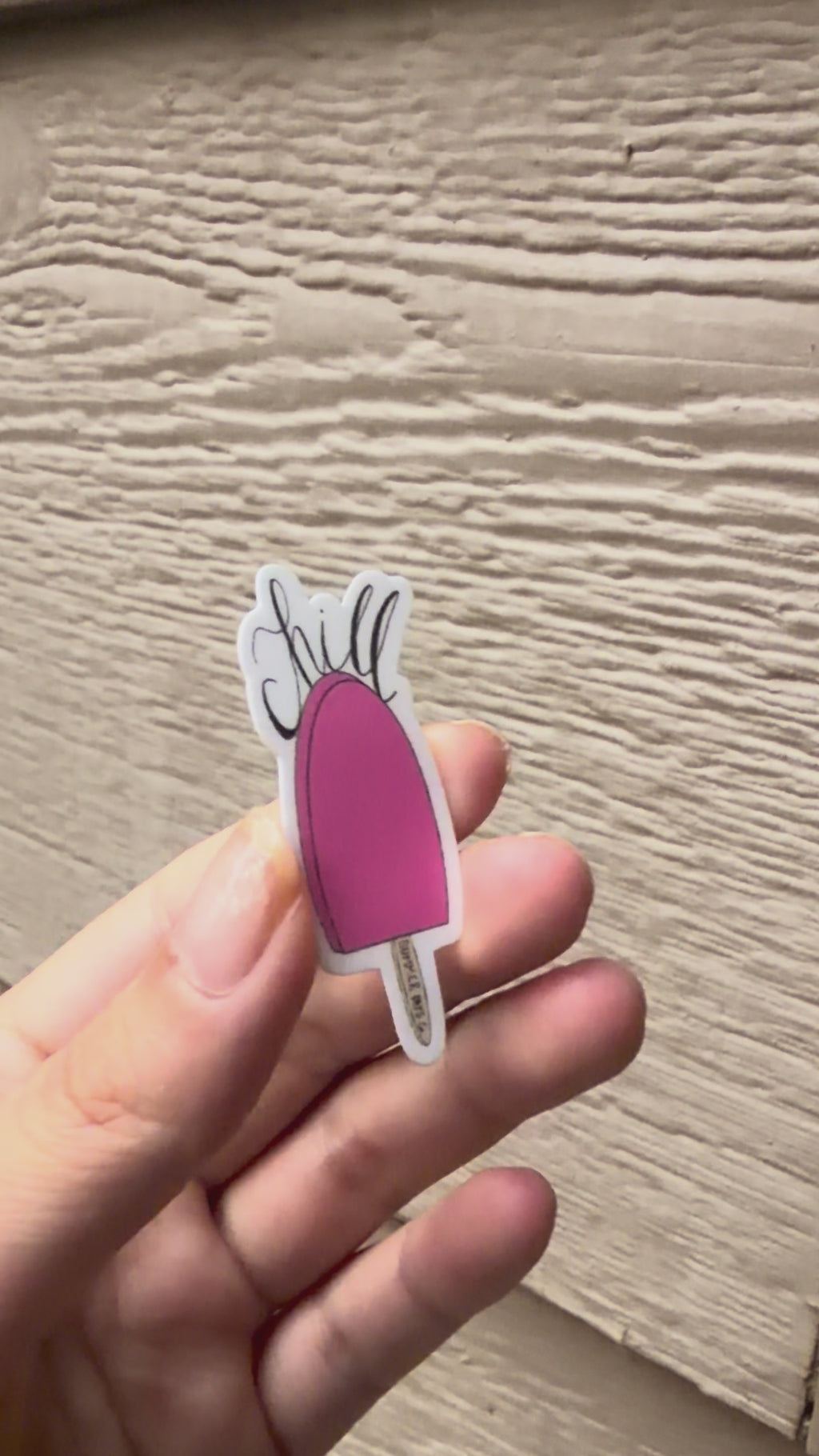 Cute ice cream popsicle vinyl sticker