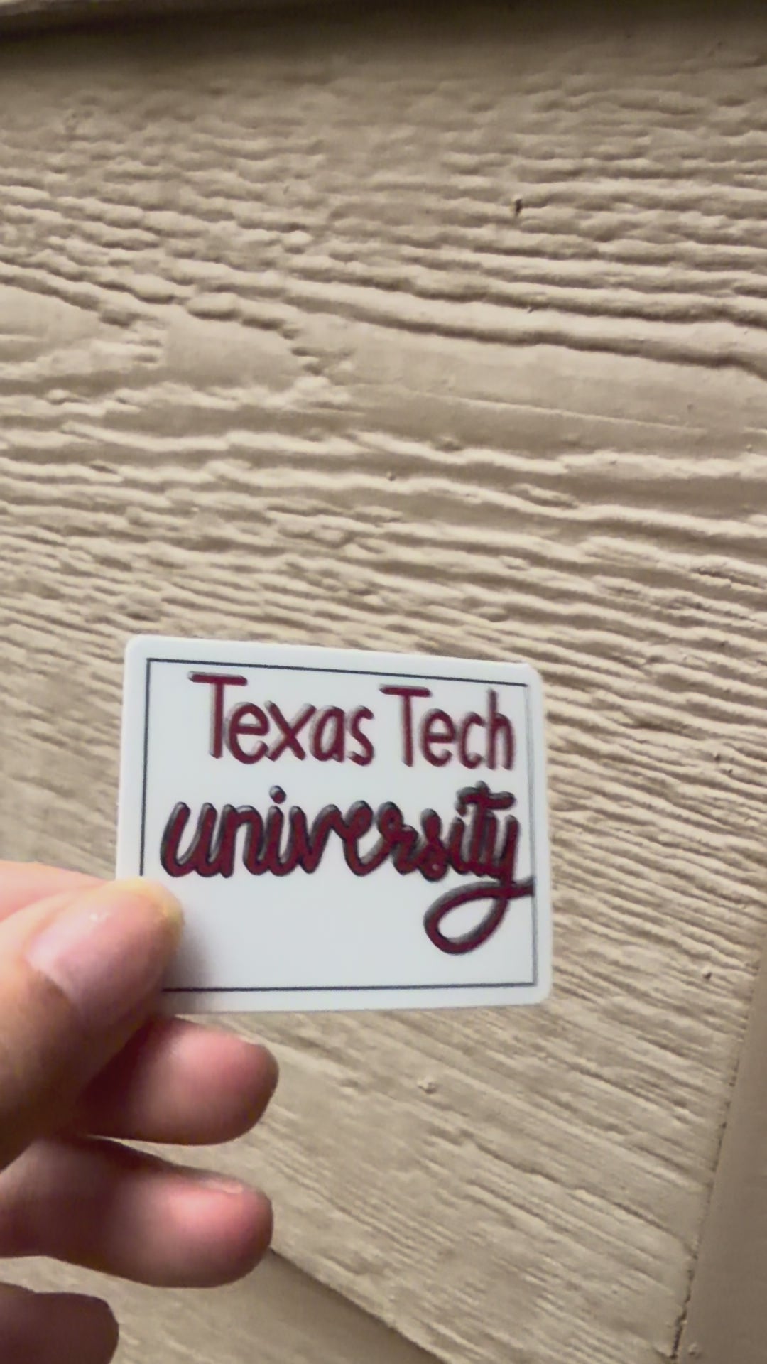 Texas tech vinyl  sticker