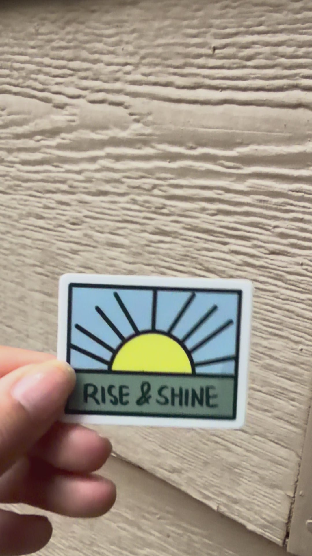 Rise and shine vinyl sticker