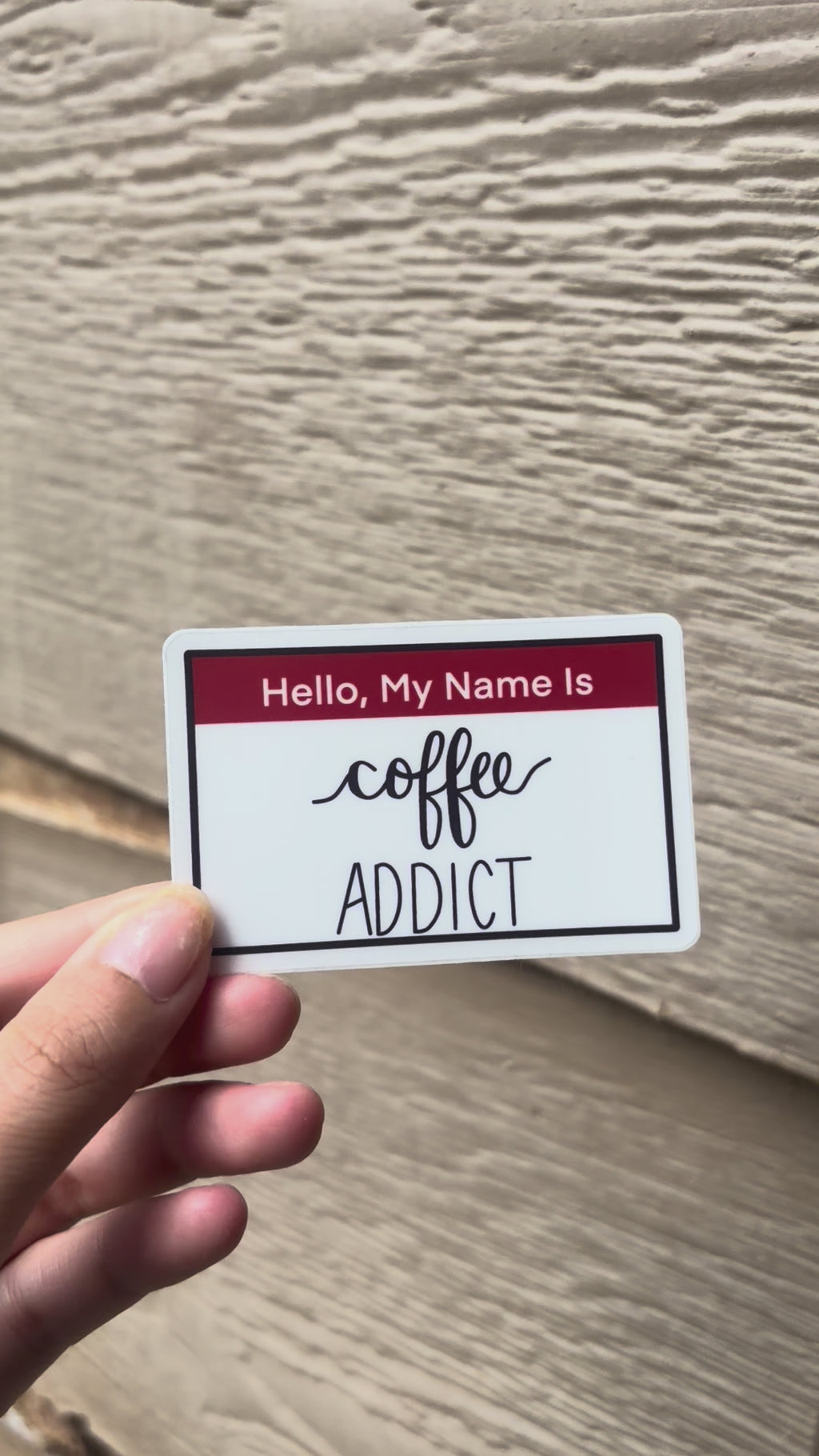 Coffee addict sticker