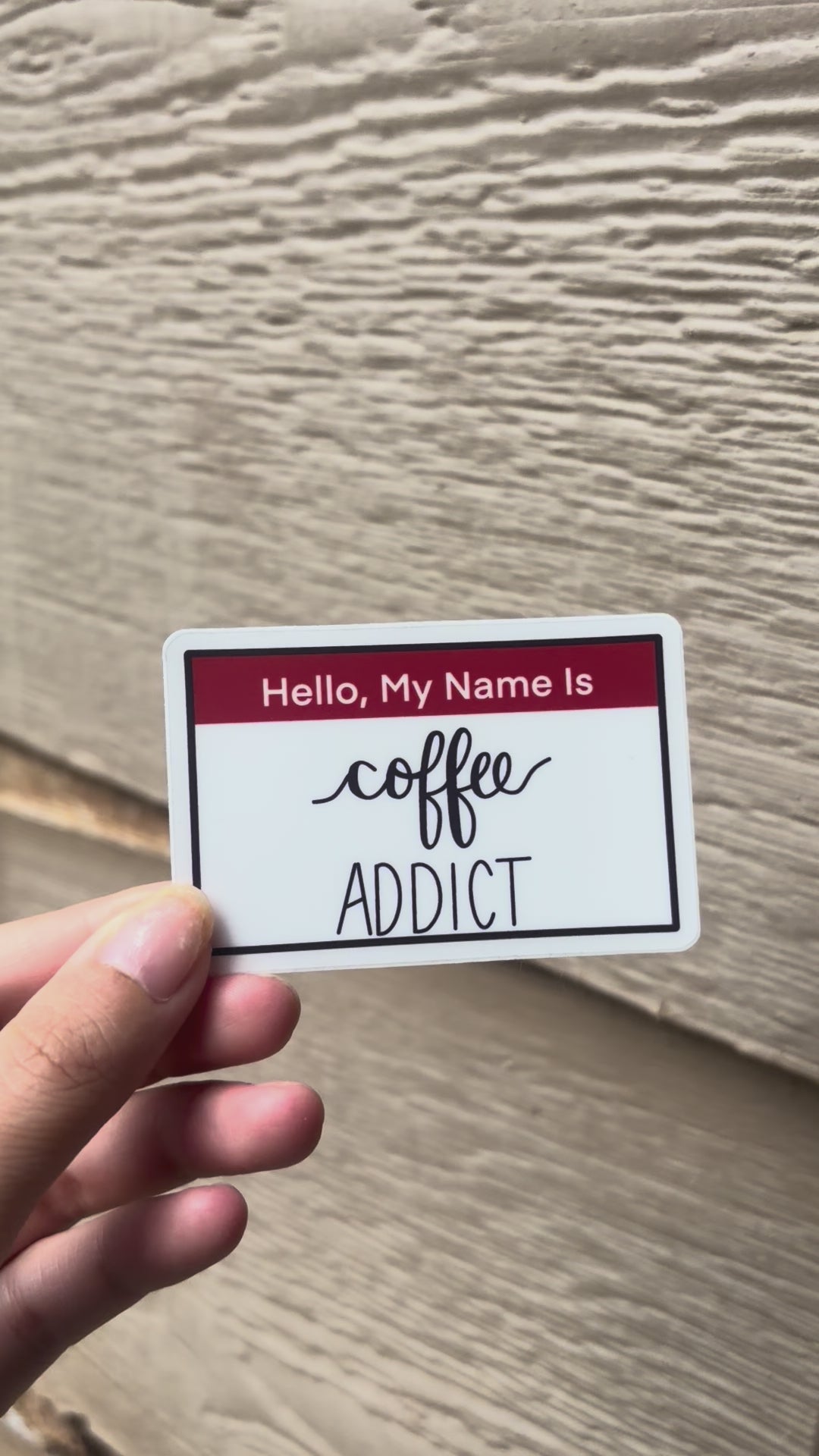 Coffee addict sticker