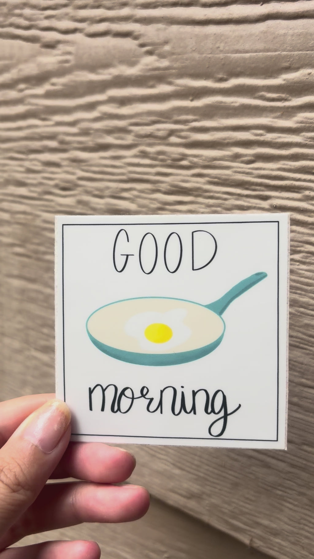 Good morning breakfast sticker